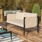 Flash Furniture Black Loveseat with Storage & Beige Cushions GM-201108-2S-GY-GG - alternate 1